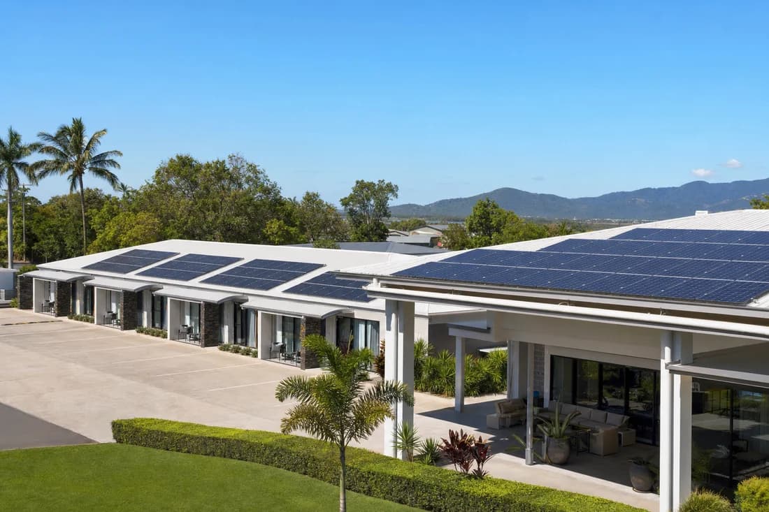 Commercial solar on a Tugun business rooftop