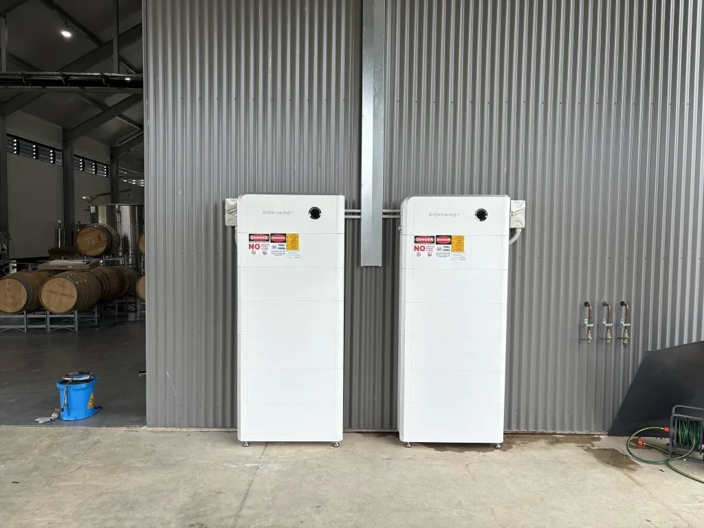 83.6 kW with battery backup for a winery commercial solar installation at Darling Downs Region, QLD, photograph 3