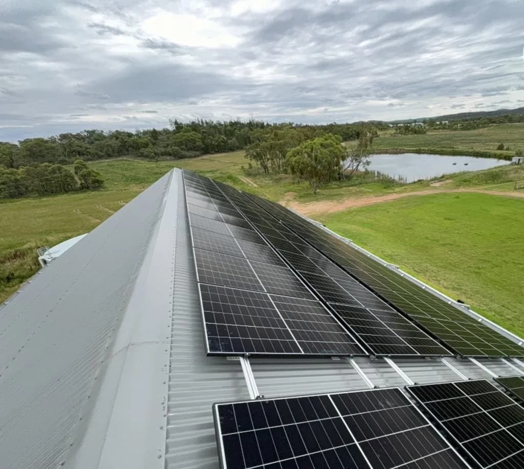 83.6 kW with 96.8 kWh of storage commercial solar system installed for 83.6 kW with battery backup for a winery at Darling Downs Region, QLD
