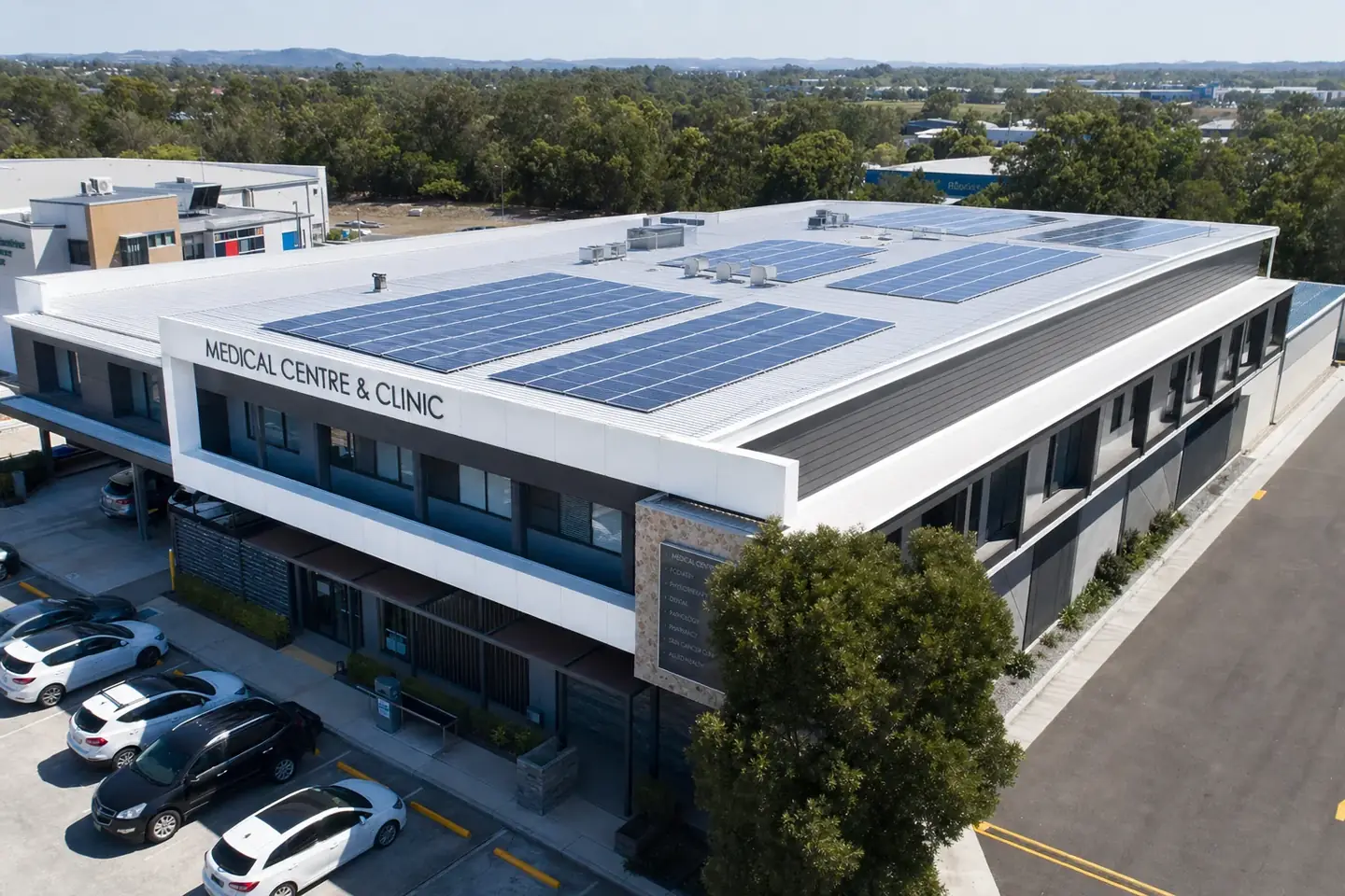 Commercial solar for medical & health on the Gold Coast